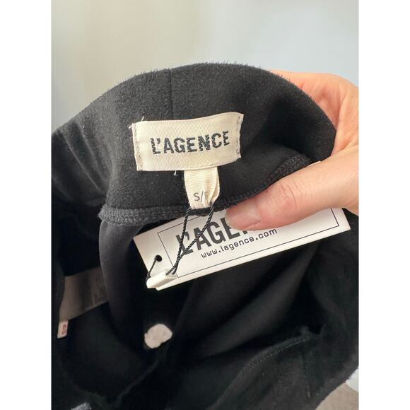 NWT Women’s L’Agence Nini High Rise Crop Pull On Pant in Black SZ S - Picture 8 of 8
